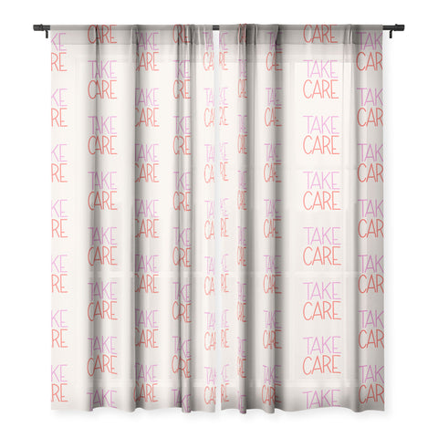 Lyman Creative Co Take Care Sheer Window Curtain