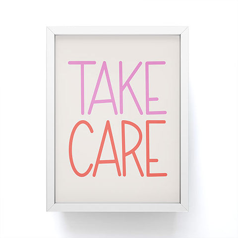 Lyman Creative Co Take Care Framed Mini Art Print