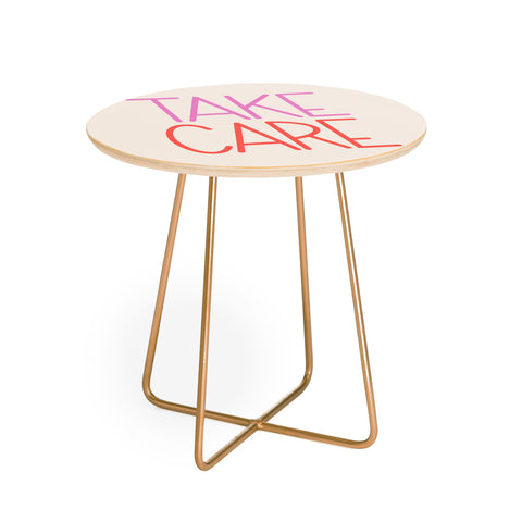 Lyman Creative Co Take Care Round Side Table