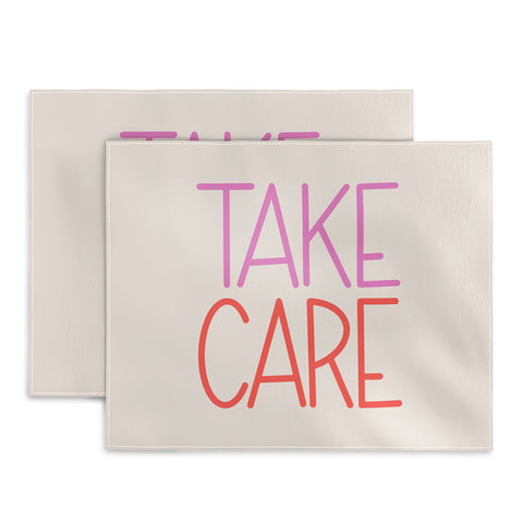Lyman Creative Co Take Care Placemat