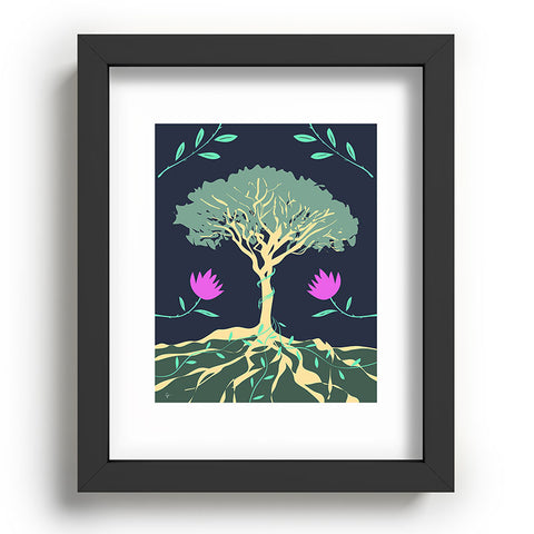 Lyman Creative Co Tree of Winding Vines Recessed Framing Rectangle