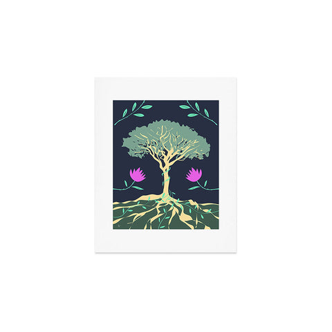 Lyman Creative Co Tree of Winding Vines Art Print