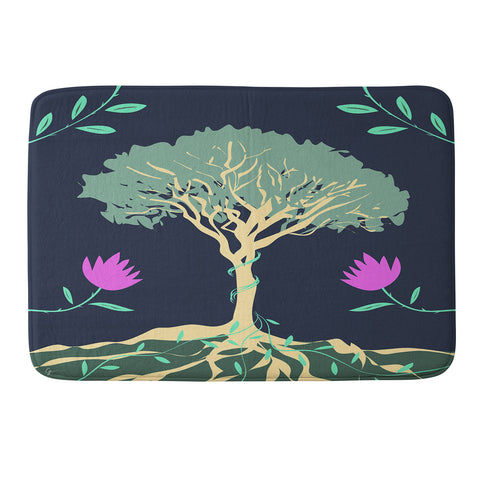 Lyman Creative Co Tree of Winding Vines Memory Foam Bath Mat