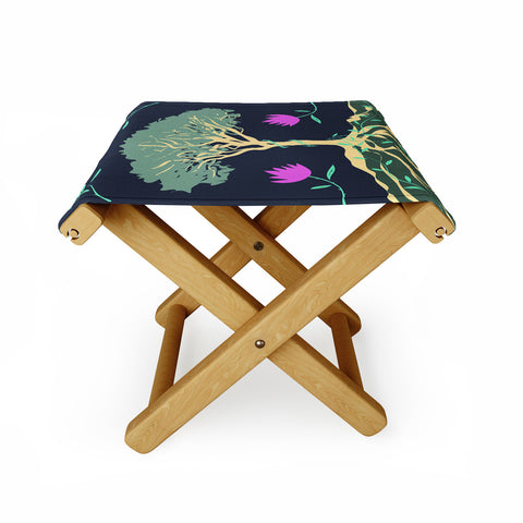 Lyman Creative Co Tree of Winding Vines Folding Stool
