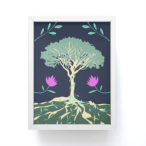 Lyman Creative Co Tree of Winding Vines Framed Mini Art Print