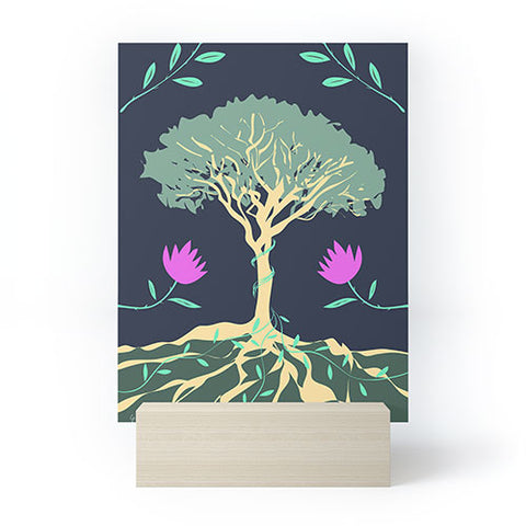Lyman Creative Co Tree of Winding Vines Mini Art Print
