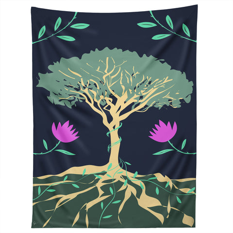 Lyman Creative Co Tree of Winding Vines Tapestry