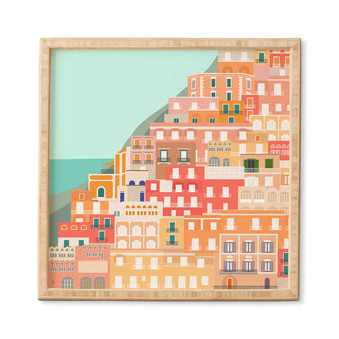 Lyman Creative Co View over the Amalfi Coast Framed Wall Art