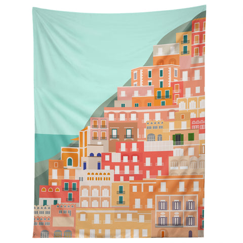 Lyman Creative Co View over the Amalfi Coast Tapestry