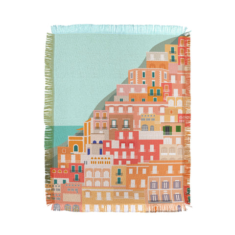 Lyman Creative Co View over the Amalfi Coast Throw Blanket
