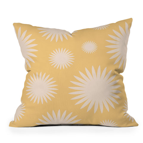 Lyman Creative Co Yellow Burst Outdoor Throw Pillow