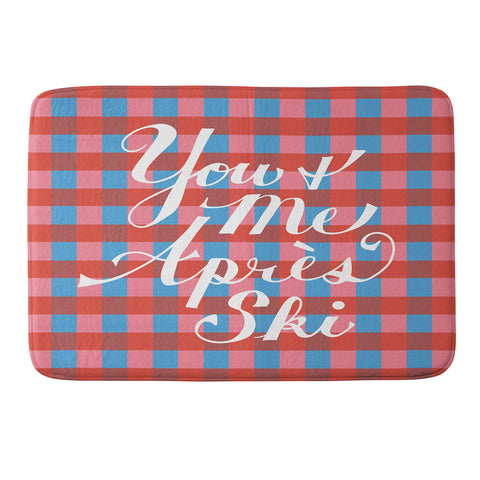 Lyman Creative Co You and Me Apres Ski in Plaid Memory Foam Bath Mat