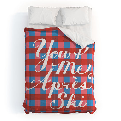 Lyman Creative Co You and Me Apres Ski in Plaid Comforter