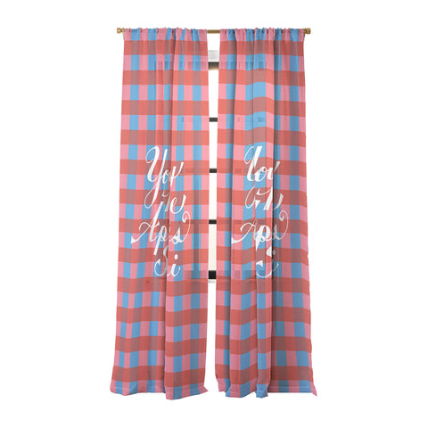 Lyman Creative Co You and Me Apres Ski in Plaid Sheer Non Repeat
