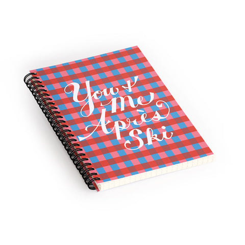 Lyman Creative Co You and Me Apres Ski in Plaid Spiral Notebook