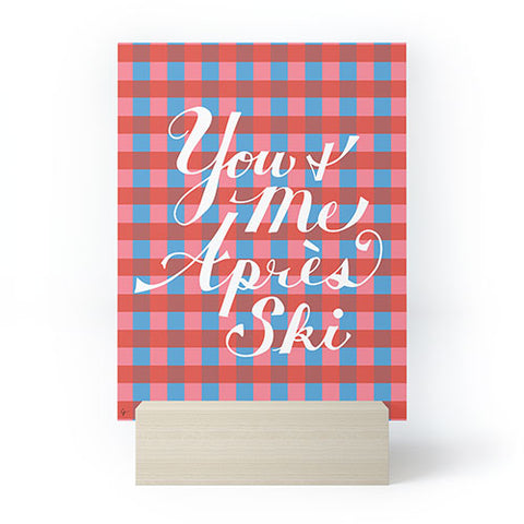 Lyman Creative Co You and Me Apres Ski in Plaid Mini Art Print