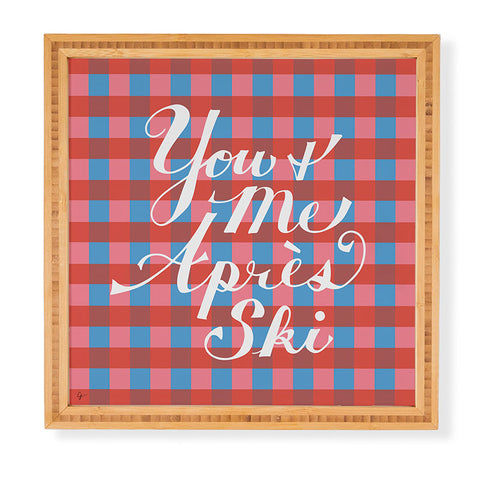 Lyman Creative Co You and Me Apres Ski in Plaid Framed Wall Art