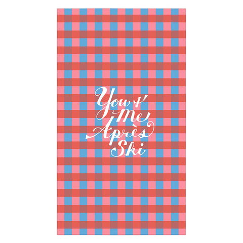 Lyman Creative Co You and Me Apres Ski in Plaid Tablecloth
