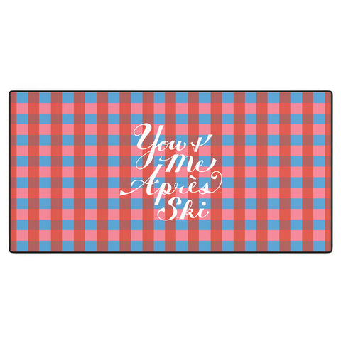 Lyman Creative Co You and Me Apres Ski in Plaid Desk Mat