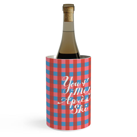 Lyman Creative Co You and Me Apres Ski in Plaid Wine Chiller