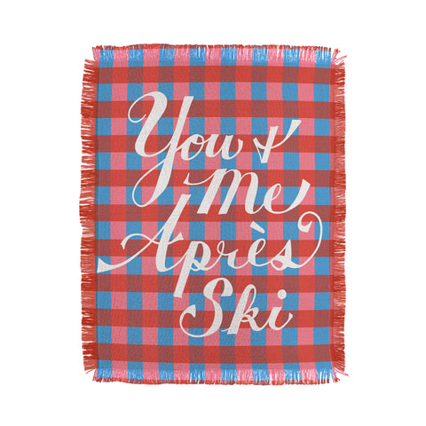 Lyman Creative Co You and Me Apres Ski in Plaid Throw Blanket