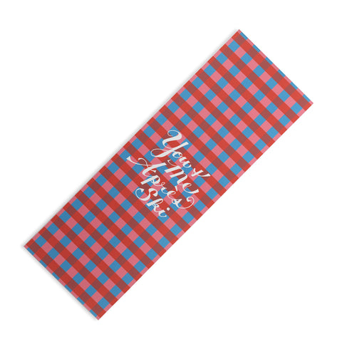 Lyman Creative Co You and Me Apres Ski in Plaid Yoga Mat