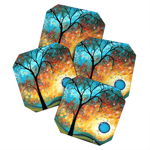 Madart Inc. Aqua Burn Coaster Set