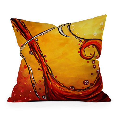 Madart Inc. Bubbling Joy Outdoor Throw Pillow