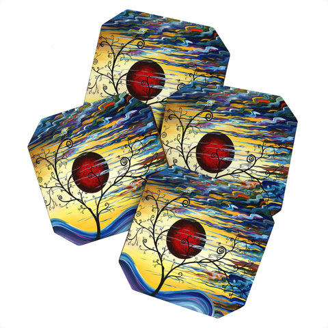 Madart Inc. Curling With Delight Coaster Set