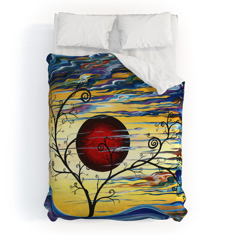 Madart Inc. Curling With Delight Duvet Cover