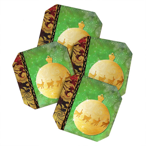 Madart Inc. Elegante 3 Coaster Set