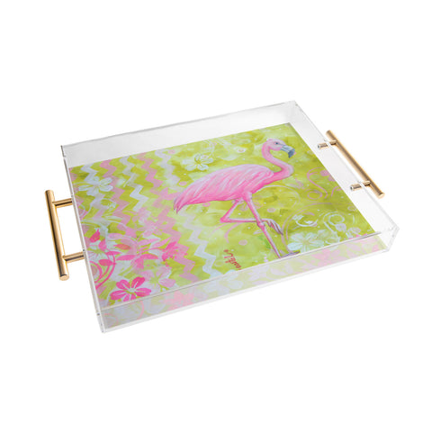 Madart Inc. Flamingo Dance Acrylic Tray