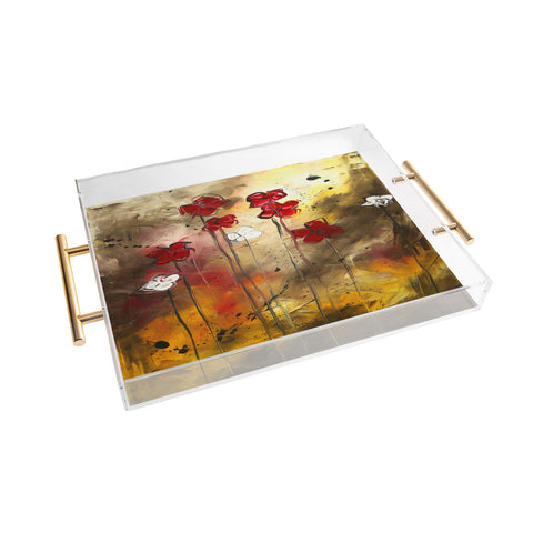 Madart Inc. Floral Arrangement Acrylic Tray