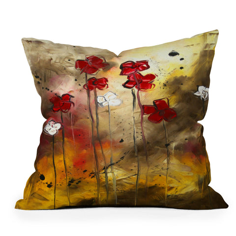 Madart Inc. Floral Arrangement Outdoor Throw Pillow