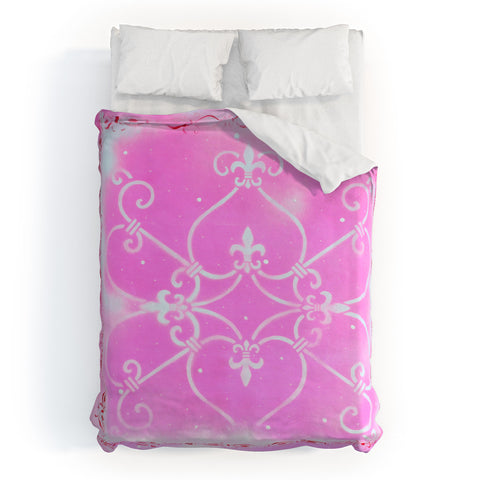 Madart Inc. Garden Delight Pink Fantasy Duvet Cover