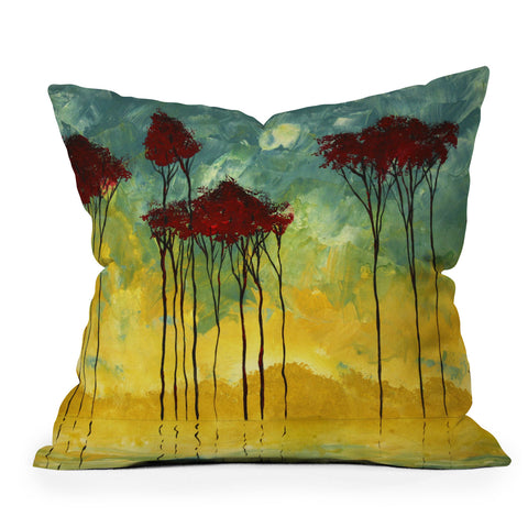 Madart Inc. On The Pond 1 Outdoor Throw Pillow