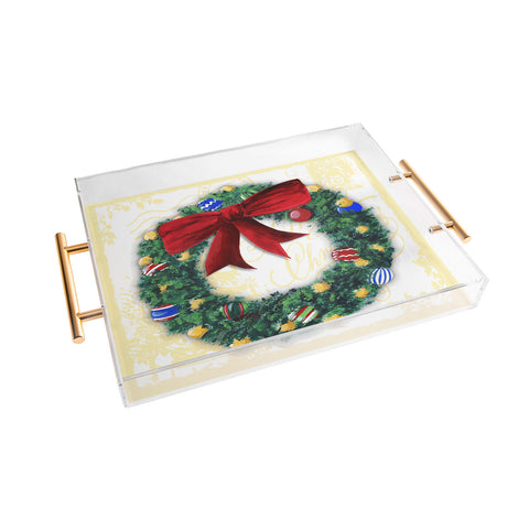 Madart Inc. Pine Wreath Acrylic Tray