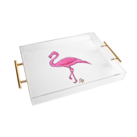 Madart Inc. Pinkest Flamingo Acrylic Tray