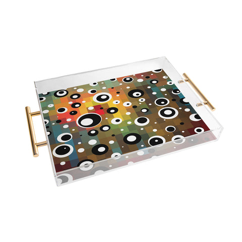 Madart Inc. Polka Dots Glorious Colors Acrylic Tray