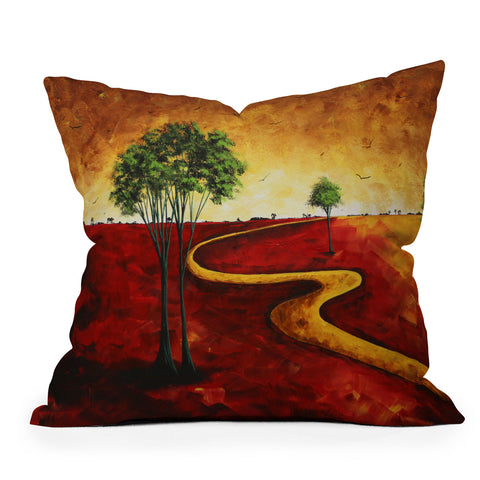 Madart Inc. Road To Nowhere 2 Outdoor Throw Pillow