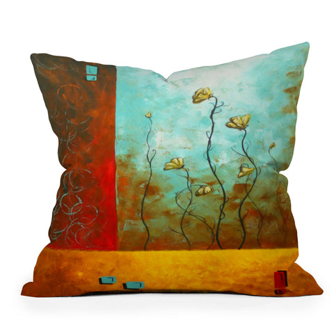 Madart Inc. Subtle Changes Outdoor Throw Pillow