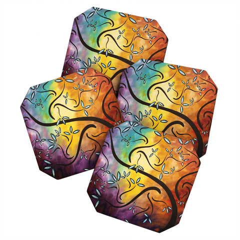 Madart Inc. Sweet Blossom Coaster Set