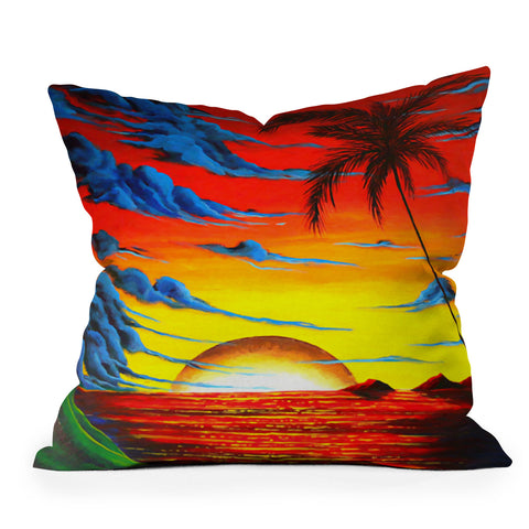 Madart Inc. Tropical Bliss Outdoor Throw Pillow