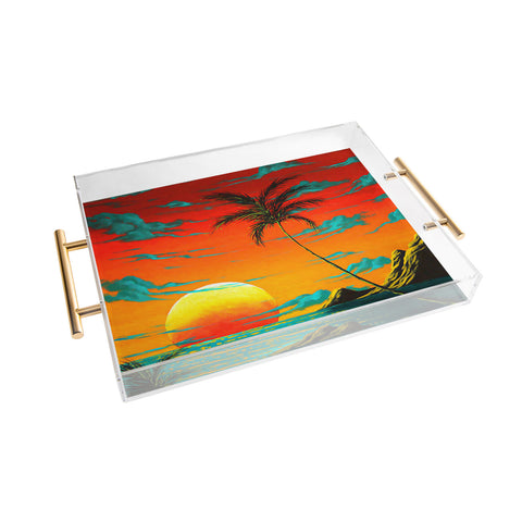 Madart Inc. Tropical Burn Acrylic Tray