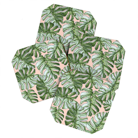 Madart Inc. Tropical Fusion 23 Leaves Coaster Set