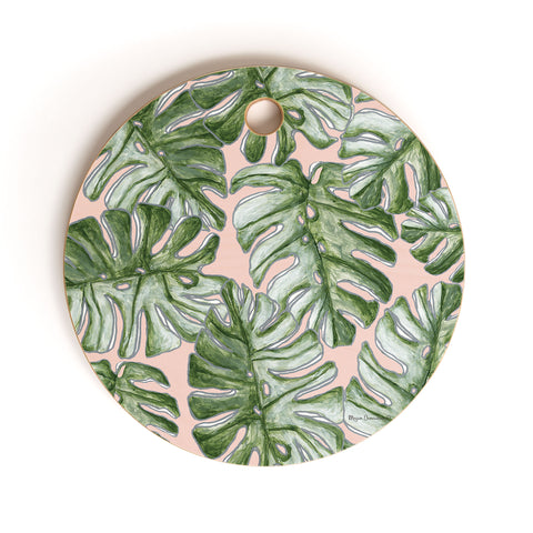 Madart Inc. Tropical Fusion 23 Leaves Cutting Board Round