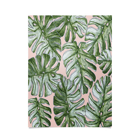 Madart Inc. Tropical Fusion 23 Leaves Poster