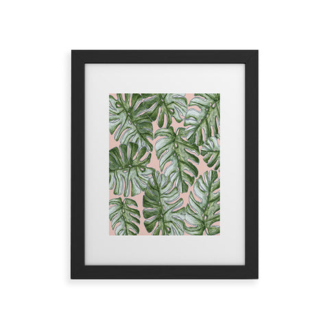 Madart Inc. Tropical Fusion 23 Leaves Framed Art Print