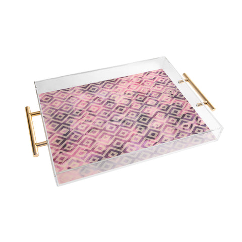 Madart Inc. Tropical Fusion 8 Mauve Diamonds Acrylic Tray