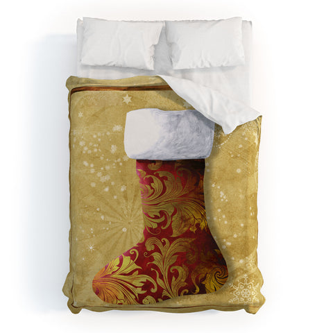 Madart Inc. Vintage Stocking 3 Duvet Cover
